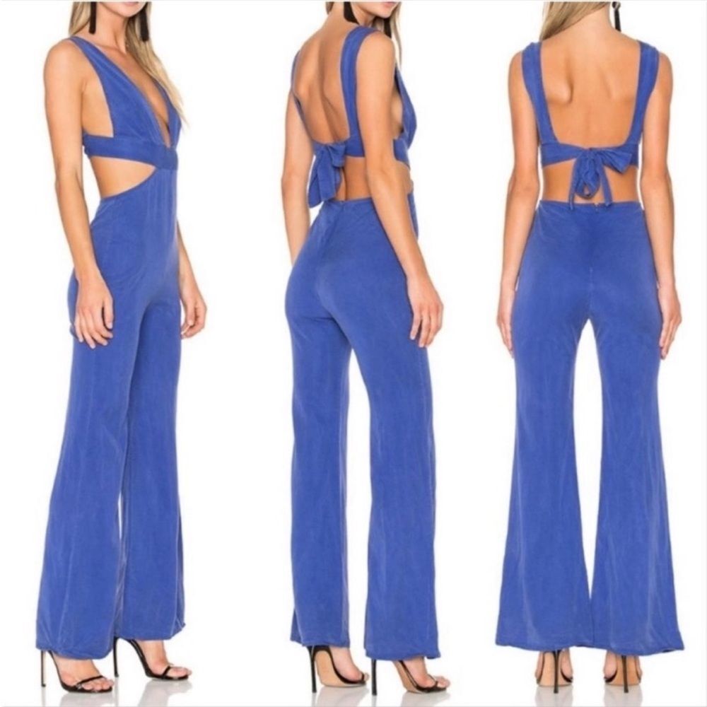 Wildfox Couture Salty Blonde Jumpsuit in Ultramarine Blue S NWOT